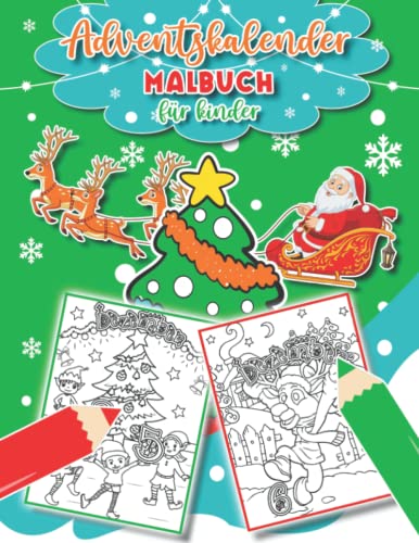 Adventskalender zum Ausmalen, AUSMALEN, Malen und Zeichnen