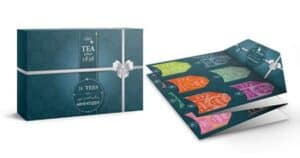 Tee-Adventskalender Weihnachtsblaues Geschenke-Set