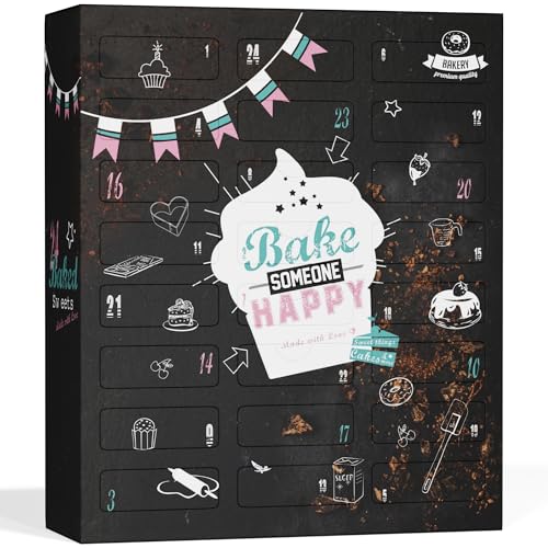 Backen Adventskalender, Backen, Boxiland, Adventskalender Frauen, Brandneu 2022, Food Adventskalender, Hobby