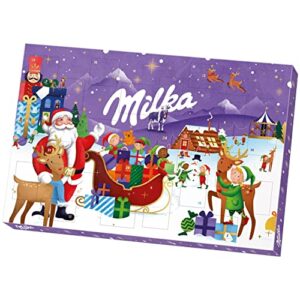 Milka Adventskalender mit Schokoladenfiguren