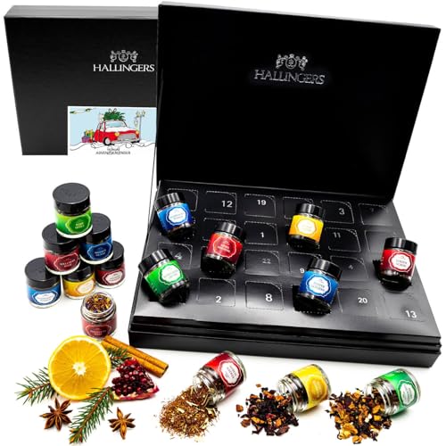 Hallingers Tee-Adventskalender 24 Tees aus Aller Welt