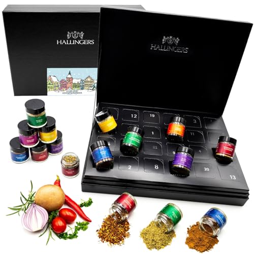 Hallingers 24er Gewürze Deluxe Adventskalender 2022 – Bildquelle: Amazon.de