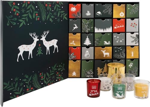 Adventskalender mit 25 Duftkerzen im Glas – Bildquelle: Amazon.de