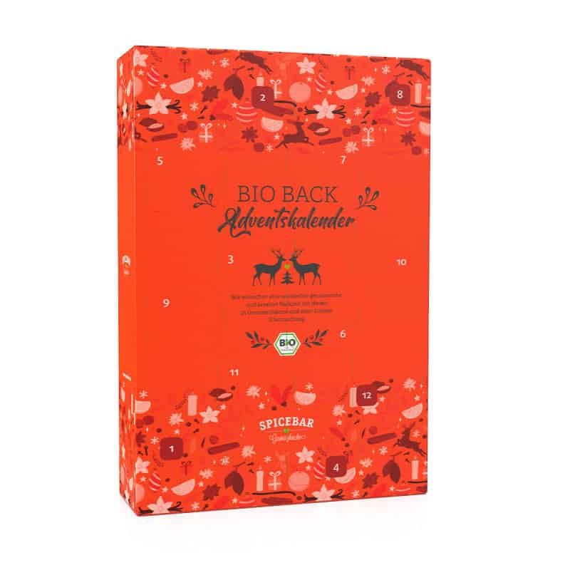 Bio Adventskalender, Backen, Spicebar, Adventskalender Frauen, Bio Adventskalender, Hobby