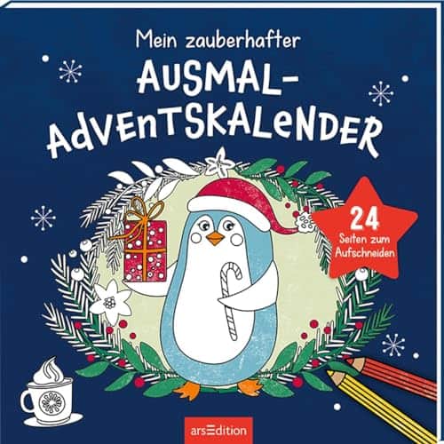 Adventskalender zum Ausmalen, 2024, ab 5 Jahren, basteln-kinder-adventskalender, zum-ausmalen-adventskalender