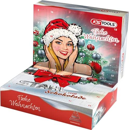 KS Tools Adventskalender mit Akkuschrauber-Satz